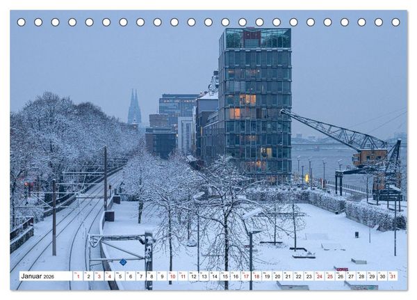 Produktbild: Urbane Impressionen: Domstadt K&ouml;ln - Lebensgef&uuml;hl am Rhein (Tischkalender 2026 DIN A5 quer), CALVENDO Monatskalender