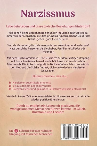 Produktbild: Narzissmus - Die 5 Schritte f&uuml;r den richtigen Umgang mit toxischen Menschen