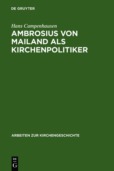 Produktbild: Ambrosius von Mailand als Kirchenpolitiker