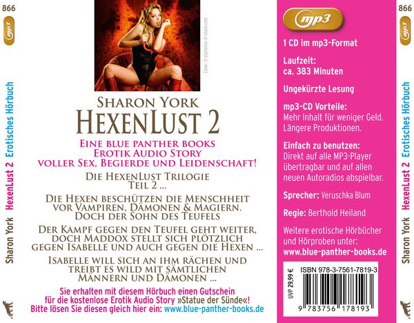 Produktbild: Die HexenLust Trilogie | Band 2 | Erotik Fantasy Audio Story | Erotisches Fantasy Hörbuch MP3CD