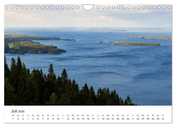 Produktbild: Landschaften Finnlands (Wandkalender 2026 DIN A4 quer), CALVENDO Monatskalender