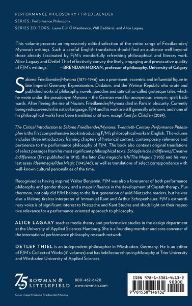 Produktbild: Critical Introduction to Salomo Friedlaender/Mynona