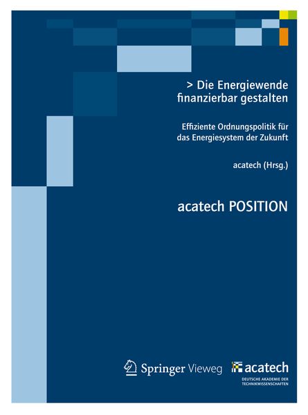 Produktbild: Die Energiewende finanzierbar gestalten