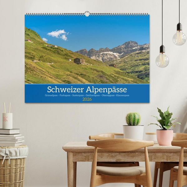 Produktbild: Schweizer Alpenp&auml;sse (Wandkalender 2026 DIN A2 quer), CALVENDO Monatskalender