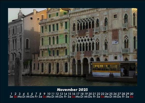 Produktbild: Venedig 2025 Fotokalender DIN A5