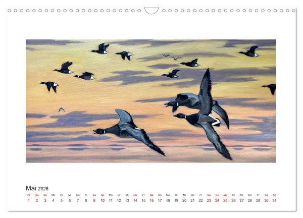 Produktbild: Auf leichten Schwingen - Zugv&ouml;gel (Wandkalender 2026 DIN A3 quer), CALVENDO Monatskalender