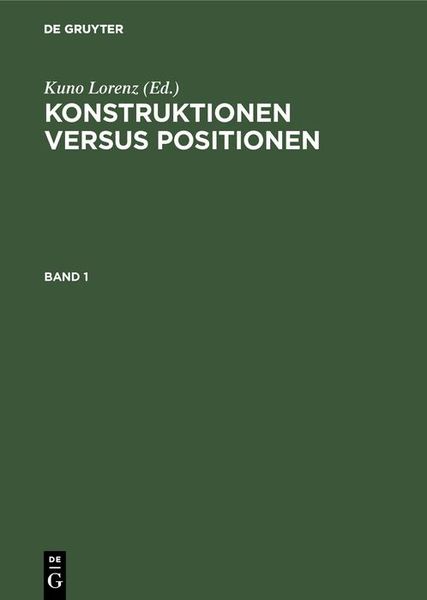 Produktbild: Konstruktionen versus Positionen