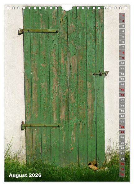 Produktbild: antique doors around europe (Wall Calendar 2026 DIN A4 portrait), CALVENDO 12 Month Wall Calendar