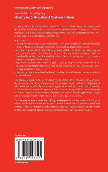 Produktbild: Stability and Stabilization of Nonlinear Systems