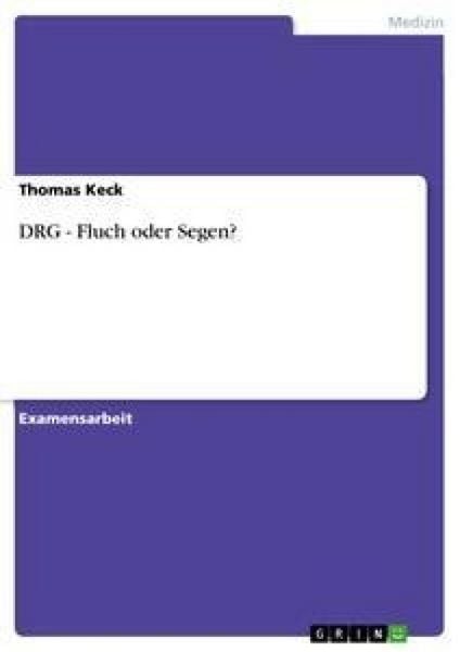 Produktbild: DRG - Fluch oder Segen?