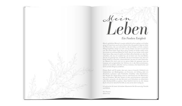 Produktbild: Mein Leben &ndash; ein Funken Ewigkeit: Das Ausf&uuml;llbuch zur eigenen Biografie