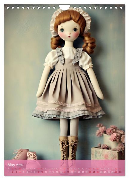 Produktbild: Romantic Dolls (Wall Calendar 2026 DIN A4 portrait), CALVENDO 12 Month Wall Calendar