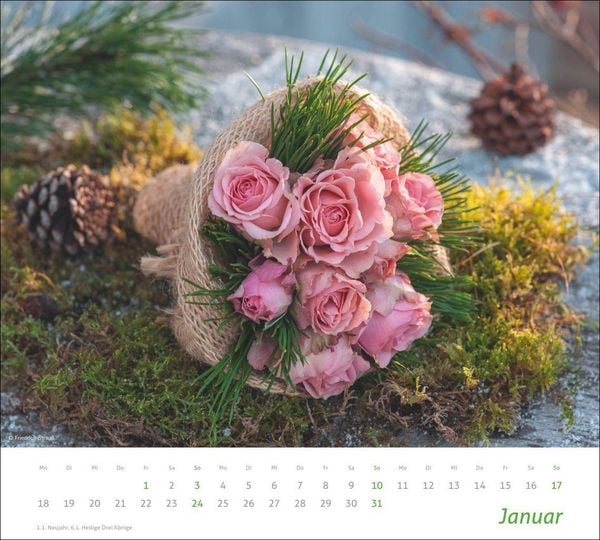 Produktbild: times&more Blumen Bildkalender 2027