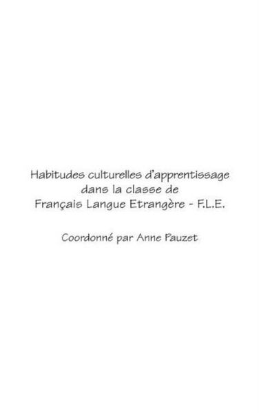 Produktbild: Habitudes Culturelles D'apprentissage