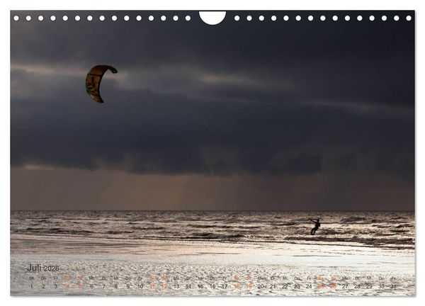 Produktbild: am strand von SANKT PETER-ORDING (Wandkalender 2026 DIN A4 quer), CALVENDO Monatskalender