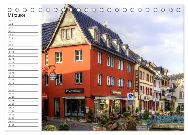Produktbild: Die sch&ouml;nsten Orte der Eifel (Tischkalender 2026 DIN A5 quer), CALVENDO Monatskalender