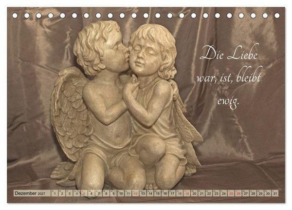 Produktbild: Engel - Die Worte der Liebe (Tischkalender 2027 DIN A5 quer), CALVENDO Monatskalender
