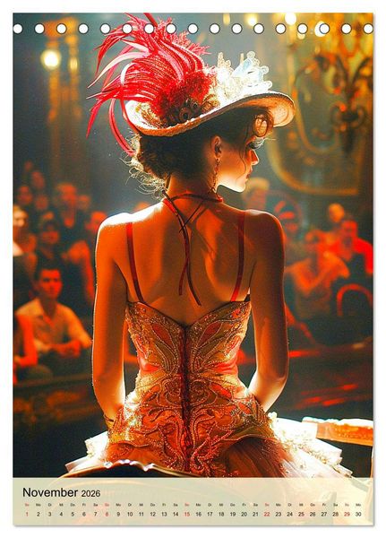 Produktbild: Burlesque. Verf&uuml;hrerische Frauen im Stil der 20er Jahre (Tischkalender 2026 DIN A5 hoch), CALVENDO Monatskalender