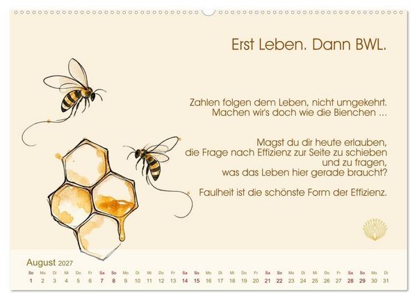 Produktbild: Arbeit ist Beziehung (hochwertiger Premium Wandkalender 2027 DIN A2 quer), Kunstdruck in Hochglanz
