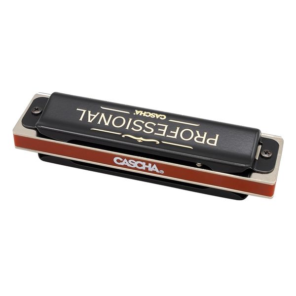 Produktbild: Professional Blues Harmonica in Bb (incl. case and cleaning cloth)