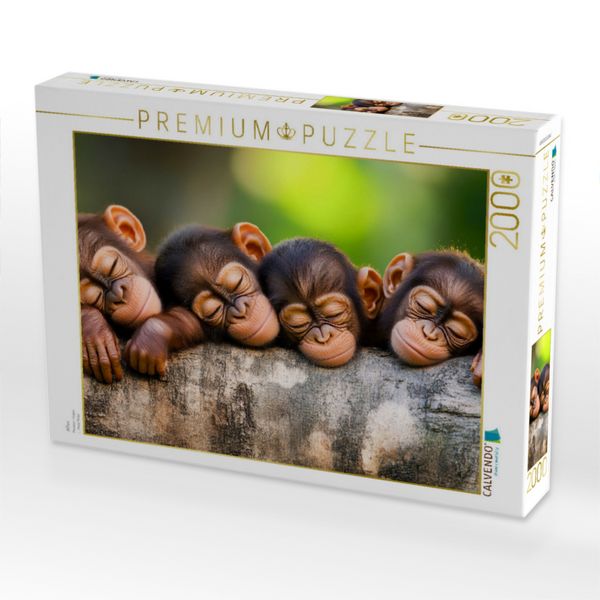 Produktbild: CALVENDO Puzzle Affen | 2000 Teile Lege-Gr&ouml;&szlig;e 90x67cm Foto-Puzzle f&uuml;r gl&uuml;ckliche Stunden