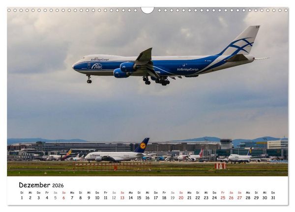 Produktbild: Airliners in Frankfurt (Wandkalender 2026 DIN A3 quer), CALVENDO Monatskalender