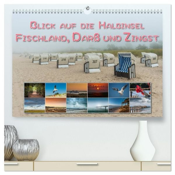 Produktbild: Blick auf die Halbinsel Fischland, Dar&szlig; und Zingst (hochwertiger Premium Wandkalender 2026 DIN A2 quer), Kunstdruck in Hochglanz