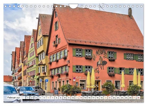 Produktbild: Dinkelsb&uuml;hl - Zw&ouml;lf Momente in der Altstadt (Wandkalender 2027 DIN A4 quer), CALVENDO Monatskalender