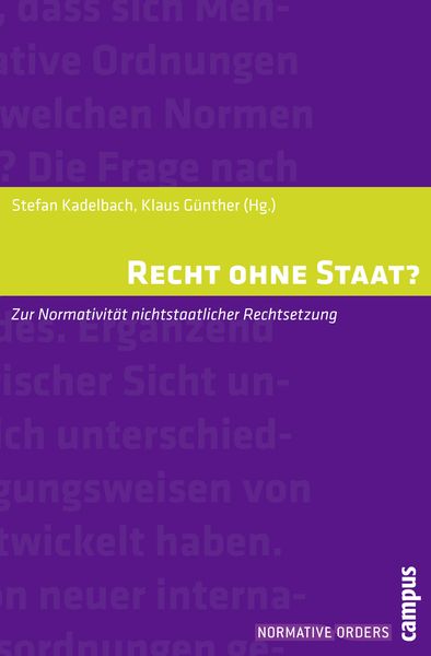 Produktbild: Recht ohne Staat?