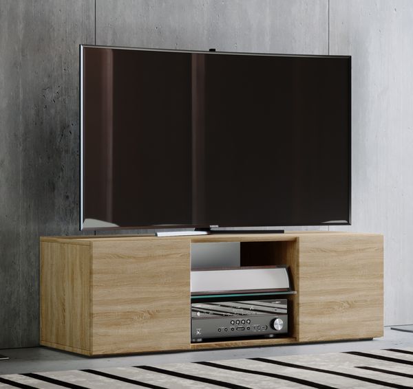 Produktbild: Holz TV Lowboard M&ouml;bel Fernsehschrank Lowina