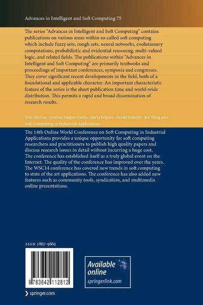 Produktbild: Soft Computing in Industrial Applications