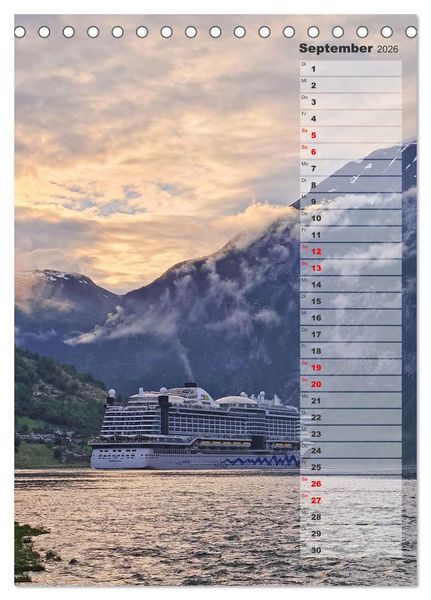 Produktbild: Skandinavien entdecken - Von Schweden nach Norwegen mit dem Wohnmobil (Tischkalender 2026 DIN A5 hoch), CALVENDO Monatskalender