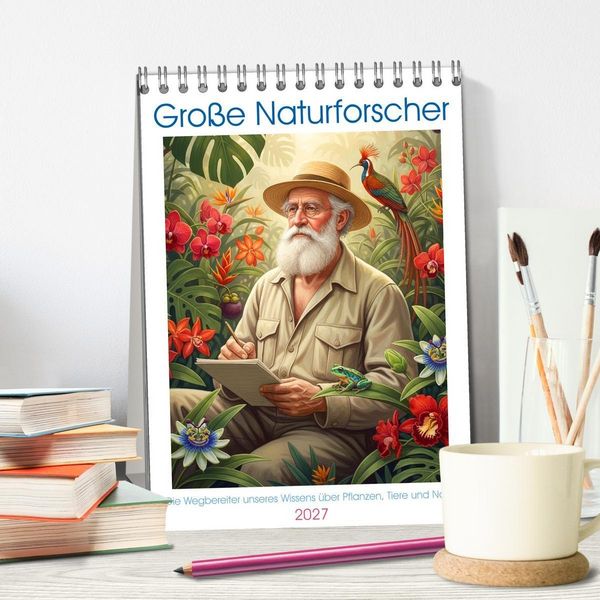 Produktbild: Gro&szlig;e Naturforscher (Tischkalender 2027 DIN A5 hoch), CALVENDO Monatskalender