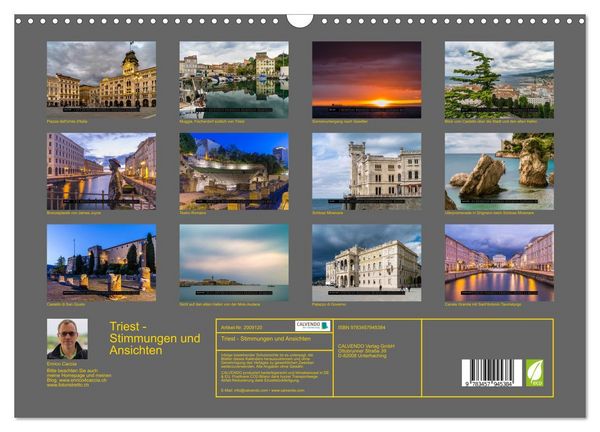 Produktbild: Triest - Stimmungen und Ansichten (Wandkalender 2026 DIN A3 quer), CALVENDO Monatskalender
