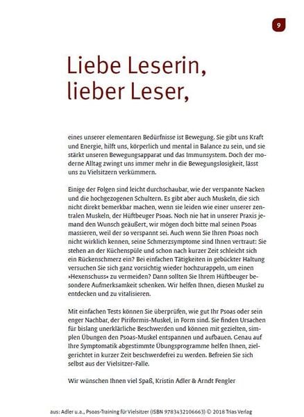 Produktbild: Psoas-Training für Vielsitzer
