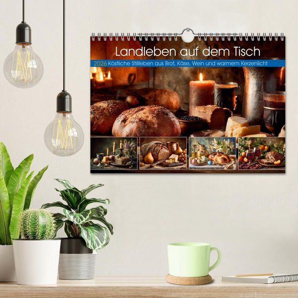 Produktbild: Landleben auf dem Tisch (Wandkalender 2026 DIN A4 quer), CALVENDO Monatskalender