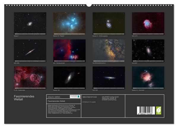 Produktbild: Faszinierendes Weltall (hochwertiger Premium Wandkalender 2026 DIN A2 quer), Kunstdruck in Hochglanz