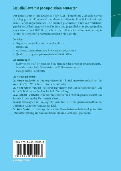 Produktbild: Sexuelle Gewalt in p&auml;dagogischen Kontexten