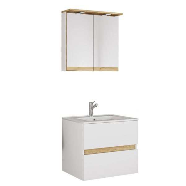 Produktbild: 3 tlg. Badm&ouml;bel-Set mit Waschbecken Cosila-I 61 cm