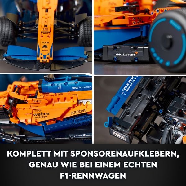 LEGO Technic 42141 McLaren Formel 1 Rennwagen, Modellauto für Erwachsene