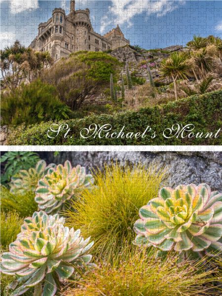 Produktbild: CALVENDO Puzzle Die G&auml;rten von St. Michael's Mount in Cornwall, England 1000 Teile Lege-Gr&ouml;&szlig;e 48 x 64 cm Foto-Puzzle Bild von Christian M&uuml;ringer