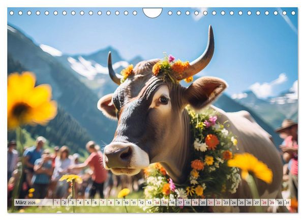 Produktbild: Alm Leben - Meine Liebe zum Bergbauernhof (Wandkalender 2026 DIN A4 quer), CALVENDO Monatskalender