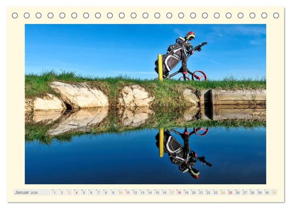 Produktbild: Golf - meine Leidenschaft (Tischkalender 2026 DIN A5 quer), CALVENDO Monatskalender