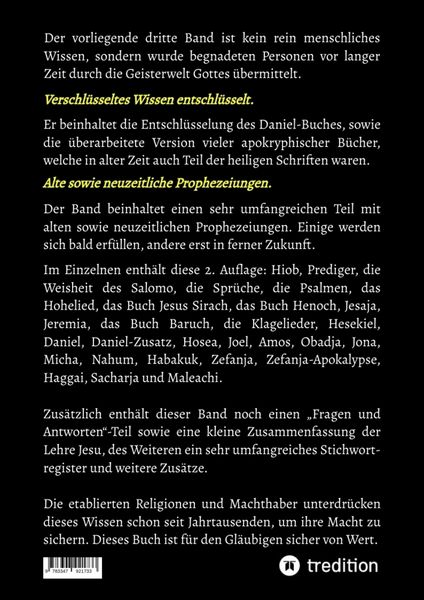 Produktbild: 2. Auflage 3. Band Neuaufbau der Urbibel