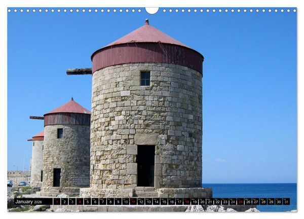 Produktbild: Rhodes - Greece (Wall Calendar 2026 DIN A3 landscape), CALVENDO 12 Month Wall Calendar
