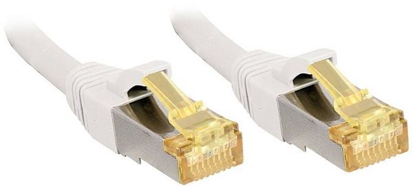 Produktbild: LINDY 47322 RJ45 Patchkabel CAT 6a (Rohkabel CAT 7) S/FTP 1.00m Wei&szlig; 1St.
