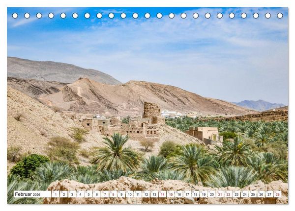 Produktbild: Oman - Perle des Orients (Tischkalender 2026 DIN A5 quer), CALVENDO Monatskalender