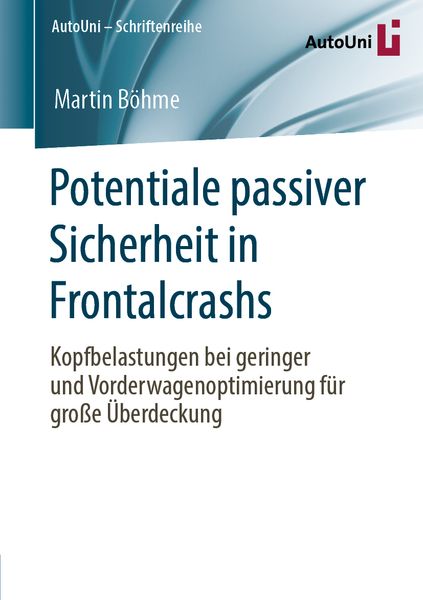 Produktbild: Potentiale passiver Sicherheit in Frontalcrashs