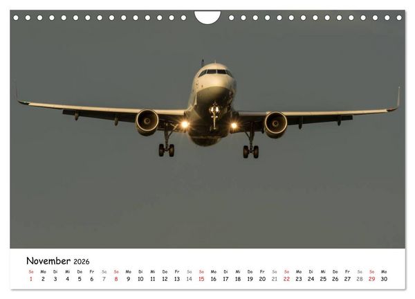 Produktbild: Airliners in Frankfurt (Wandkalender 2026 DIN A4 quer), CALVENDO Monatskalender