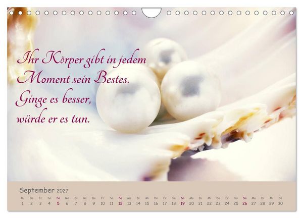 Produktbild: Innere Perlen (Wandkalender 2027 DIN A4 quer), CALVENDO Monatskalender